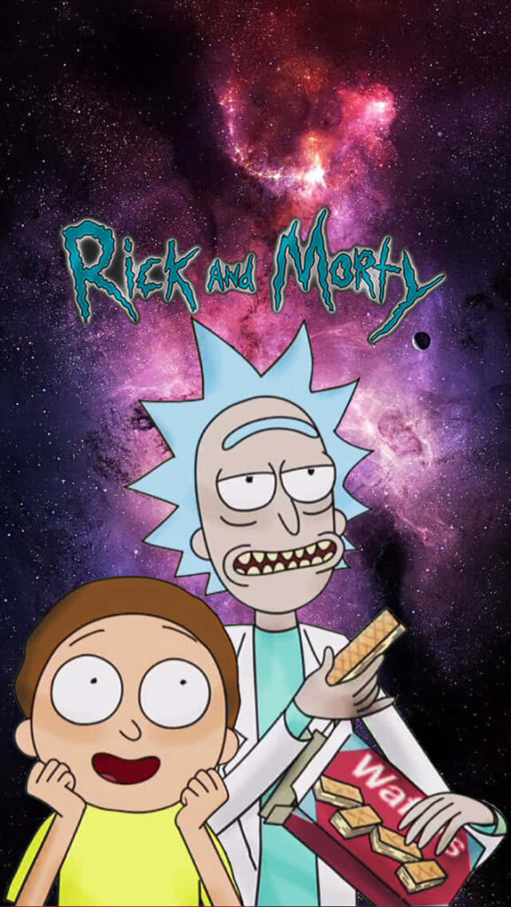 Interdimensional Escapade: Join Rick and Morty in their Hilarious Backwoods Adventure! Wallpaper