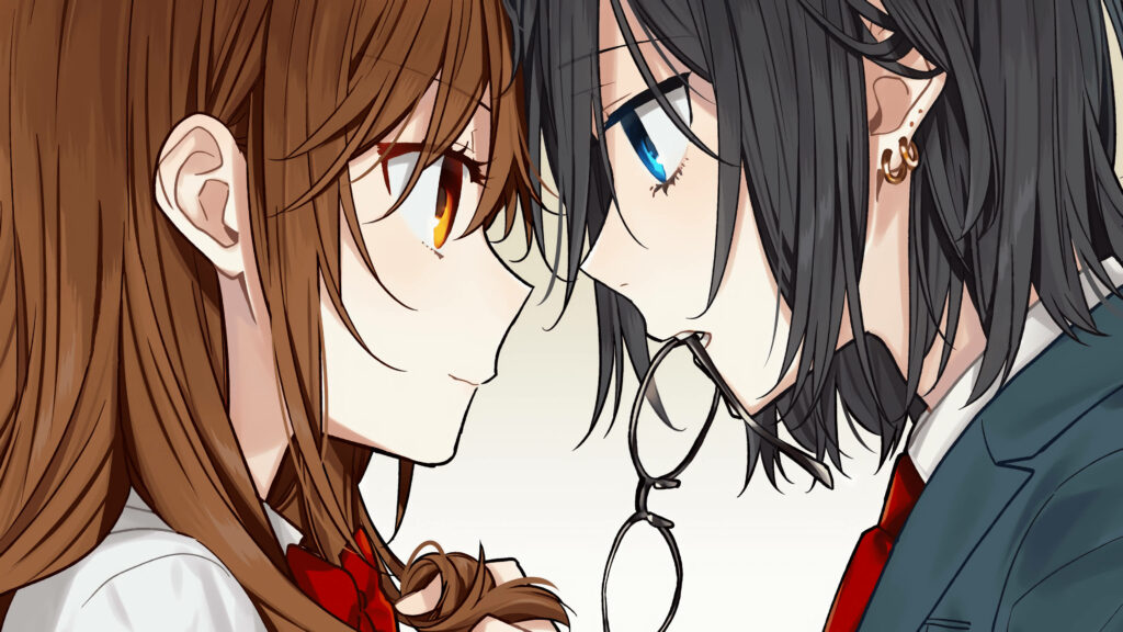 Intimate Horimiya Wallpaper: Izumi & Kyouko's Deep Connection