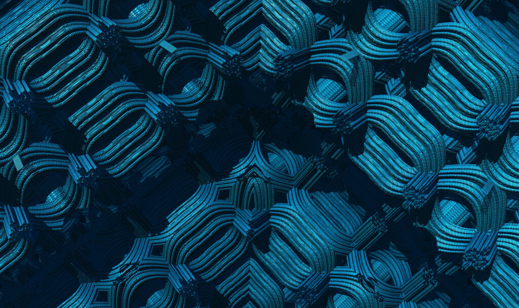 Intricate 3D Blue Pattern Wallpaper - Complex Texture Background