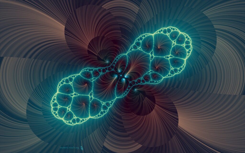 Intricate Abstract Fractal Wallpaper - Light & Dark Design 1920x1200