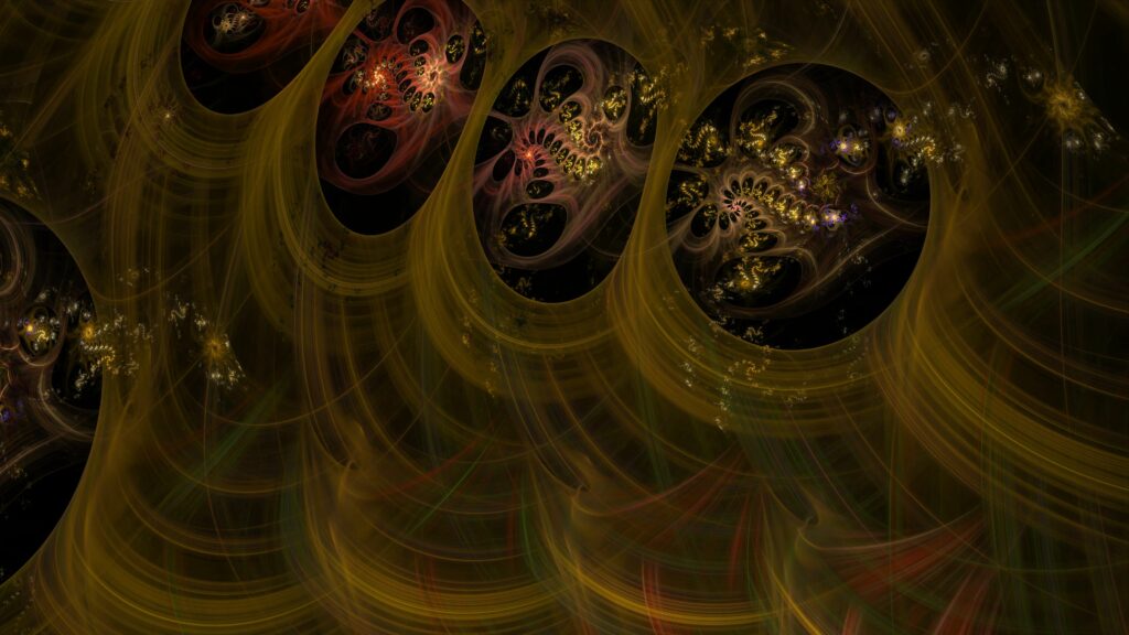 Intricate Gold & Dark Abstract Wallpaper for Stunning 4K Displays