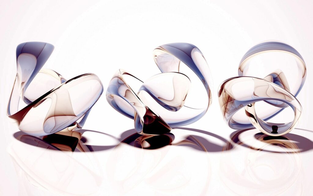 Intricate Abstract Wallpaper: Glass & Metal Fusion Background 1920x1200