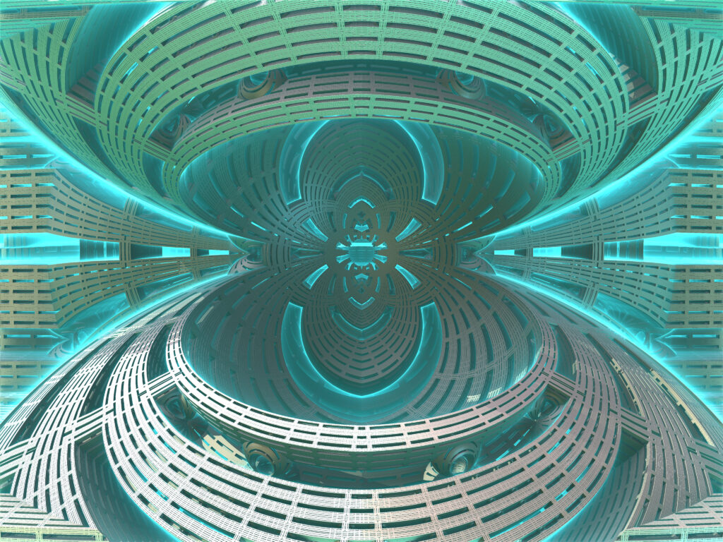 Futuristic Abstract Wallpaper: Glowing Curves & Interwoven Shapes