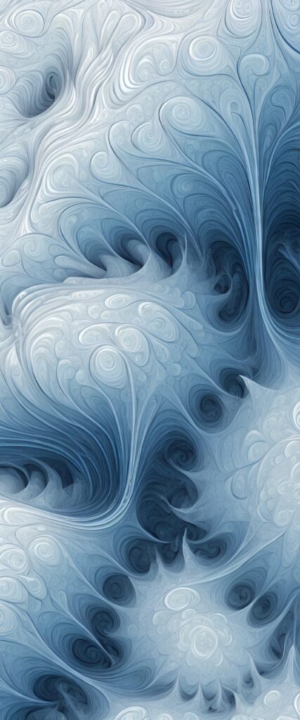 Intricate Blue Abstract Wavy Wallpaper - High Resolution Background