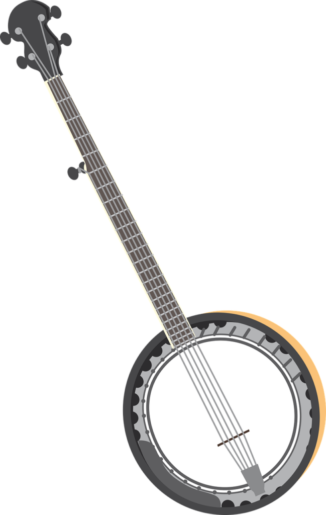 Intricate Banjo Vector Wallpaper - PNG for Creative Projects