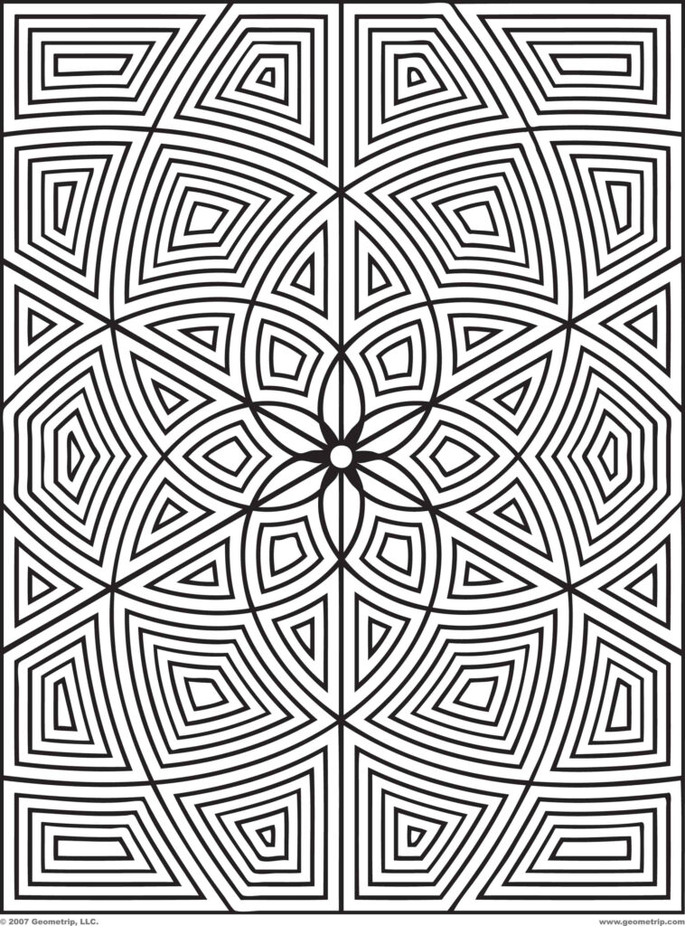 Intricate Black & White Geometric Wallpaper - Mesmerizing Background
