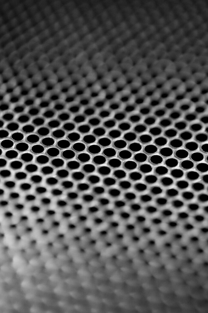 Intricate Black & White Mesh Macro Shot - Stylish Wallpaper Background
