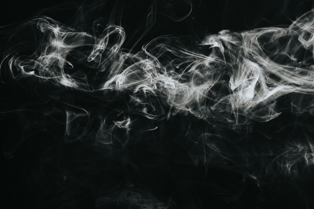 Intricate Black and White Smoke Swirls - Abstract Background Wallpaper