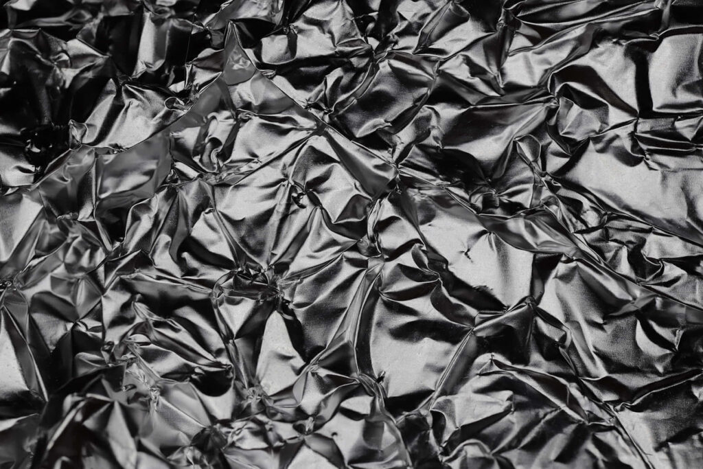 Intricate Black and White Textured Wallpaper - Abstract Metallic Foil