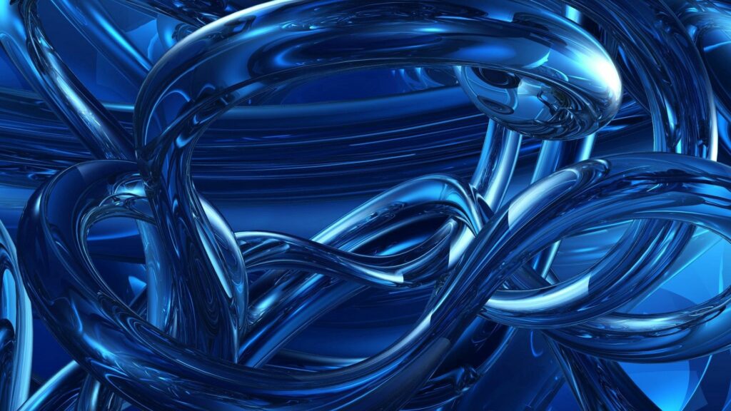Intricate Blue Branching Design Wallpaper - 1920x1080 Abstract Background
