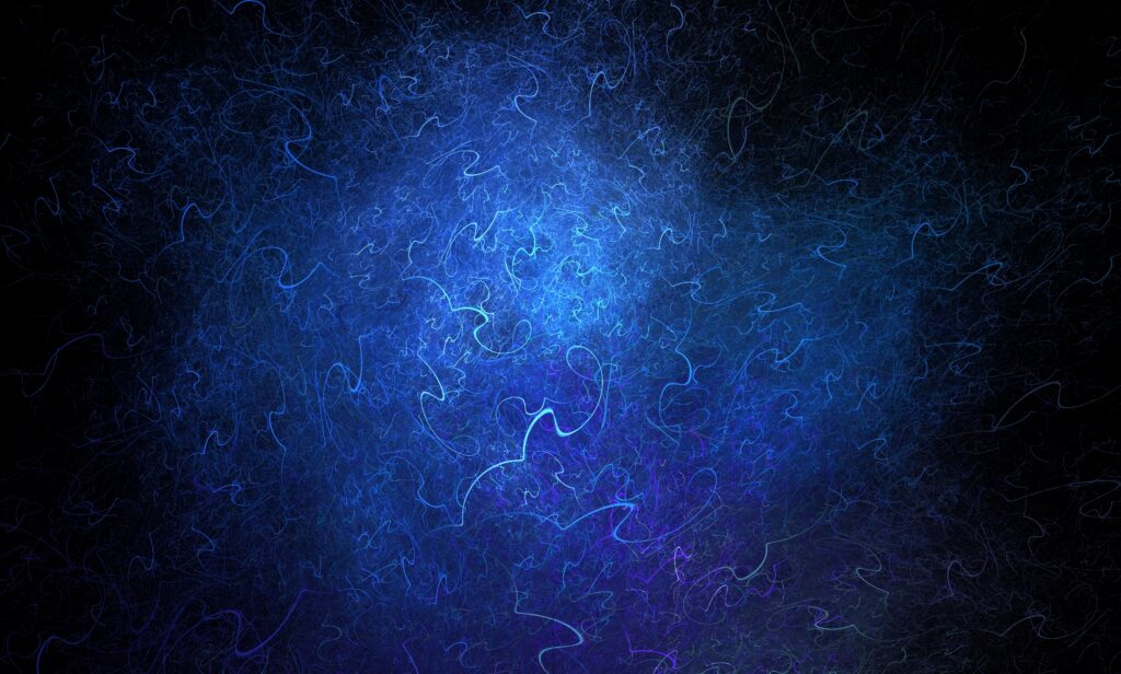 Blue Abstract Fractal Wallpaper - Intricate Tangled Design Background