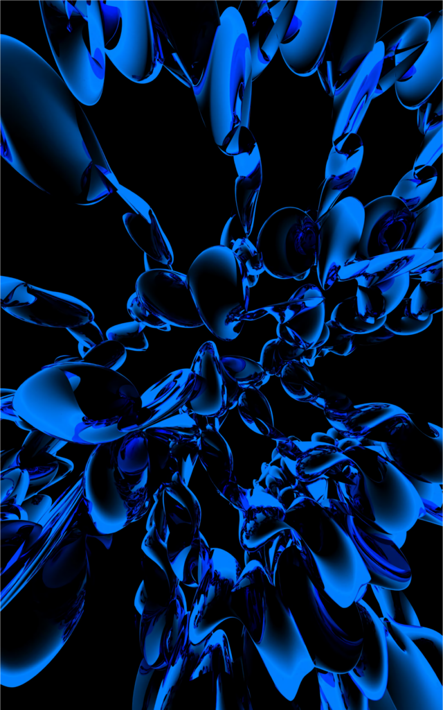 Microscopic Blue Abstract Wallpaper: Intricate Design in 2100x3360
