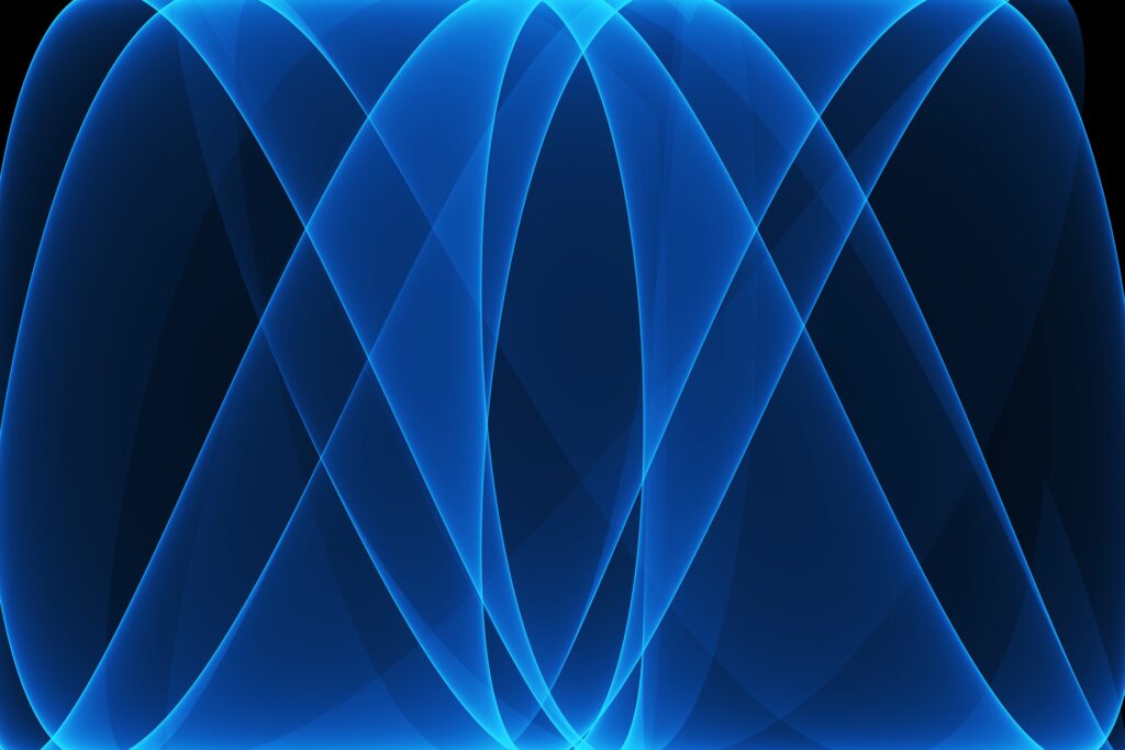 Glowing Blue Curves Wallpaper - Intricate Abstract Background