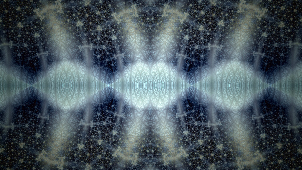 Intricate Blue Fractal Wallpaper - Mesmerizing Abstract Background