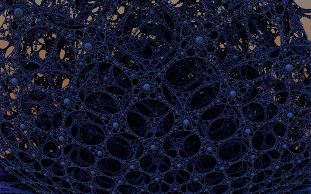 Intricate 3D Blue Plexus Background Wallpaper - 1920x1200