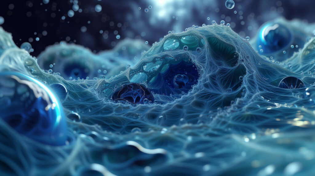 Mesmerizing Blue Water Swirls Abstract Wallpaper Background
