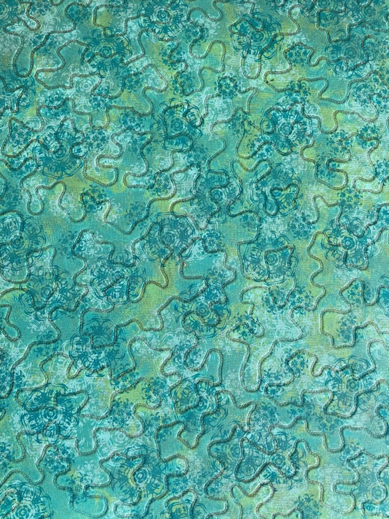 Intricate Blue and Green Abstract Wallpaper - Textured Background Art