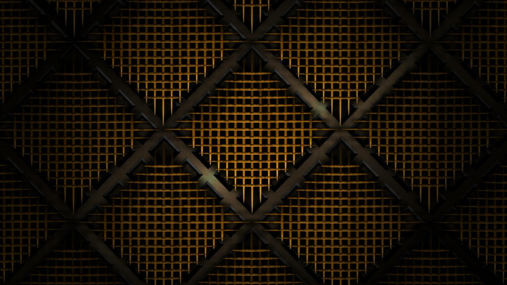 Intricate Brown Mesh Wall Texture - Modern Industrial Wallpaper