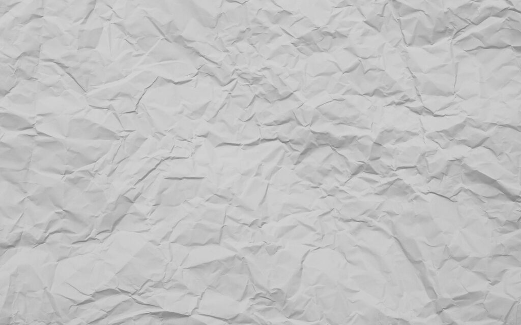 Realistic White Crumpled Paper Wallpaper: Intricate Texture Close-Up