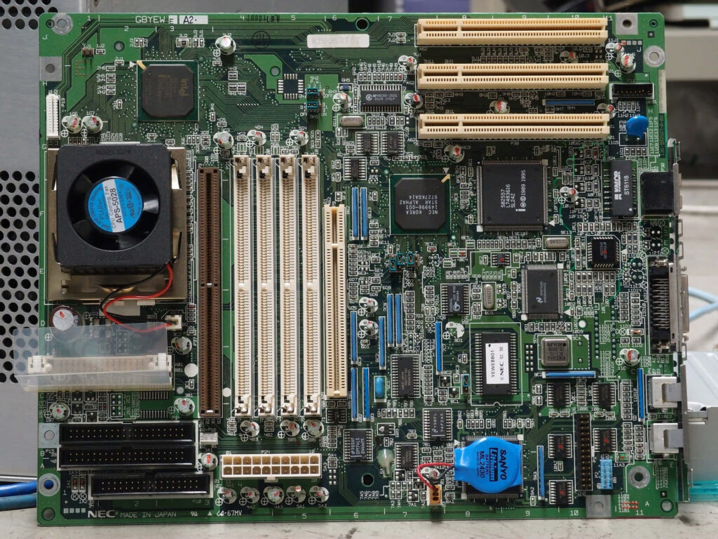 Detailed Computer Motherboard Wallpaper: Integrated Circuits & Ports
