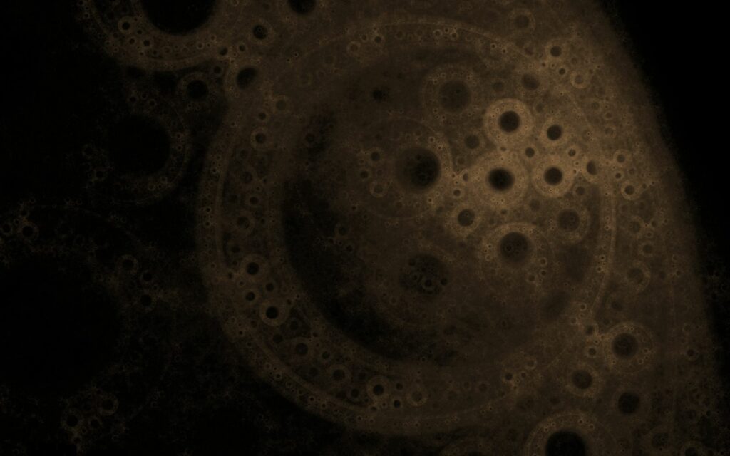 Intricate Abstract Wallpaper: Dark Circular Patterns on Diffused Background