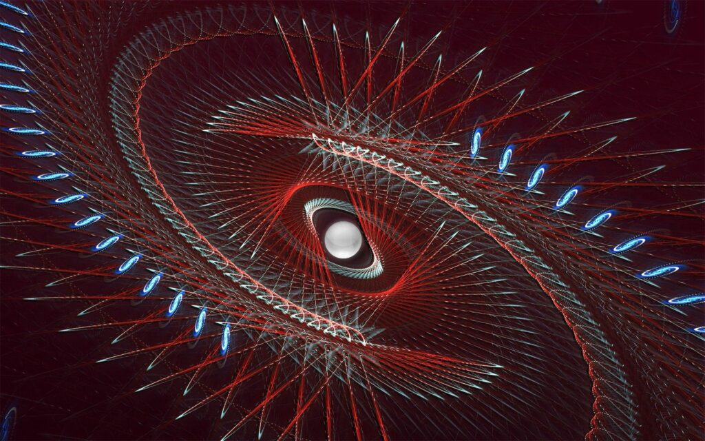 Vivid Geometric Wallpaper: Hypnotic Digital Design for Widescreens