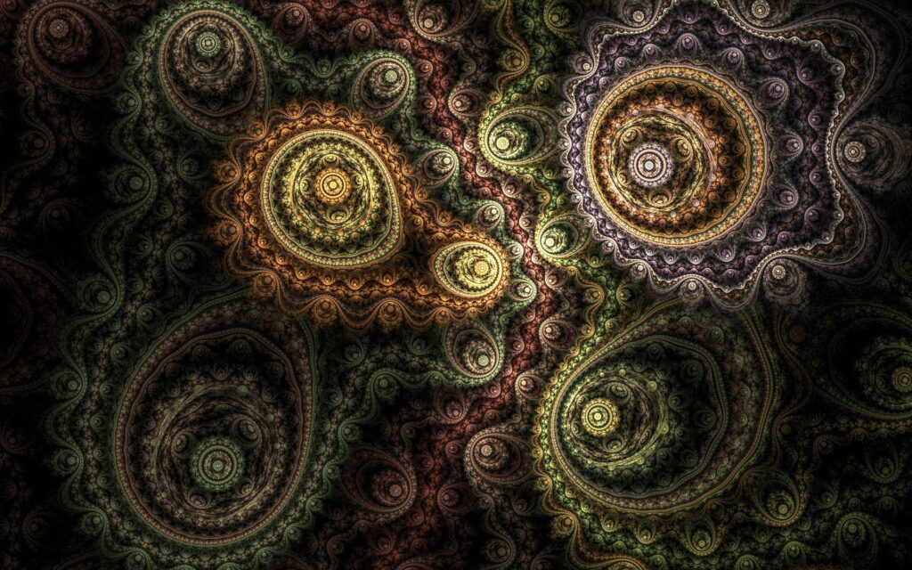 Intricate Floral Patterns: Hypnotic 1920x1200 Wallpaper Background