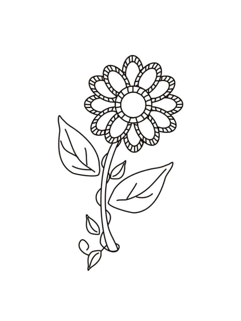 Intricate Flower Design Wallpaper for Coloring Enthusiasts