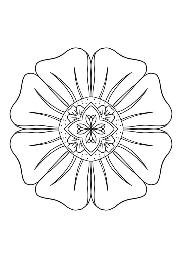 Intricate Flower Wallpaper for Creative Coloring Fun