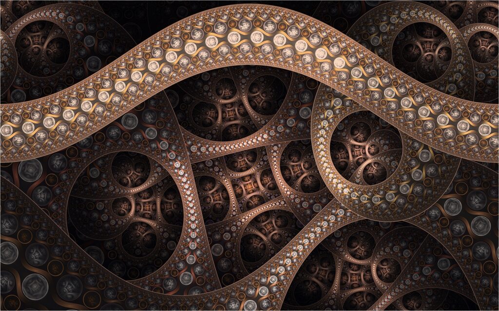 Intricate Fractal Wallpaper: Mesmerizing Circular Design Background