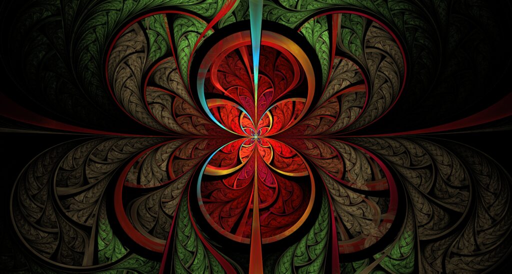 Intricate Fractal Wallpaper: Captivating Symmetrical Design Background