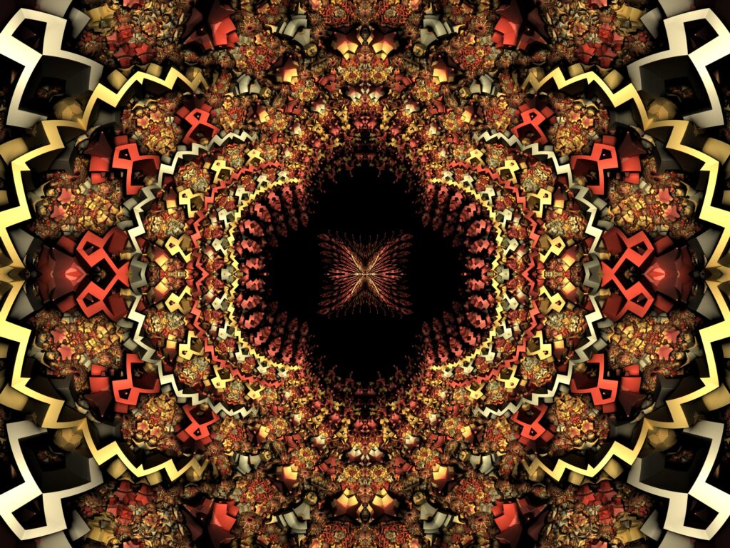 Intricate Abstract Wallpaper: Mesmerizing Geometric Tapestry