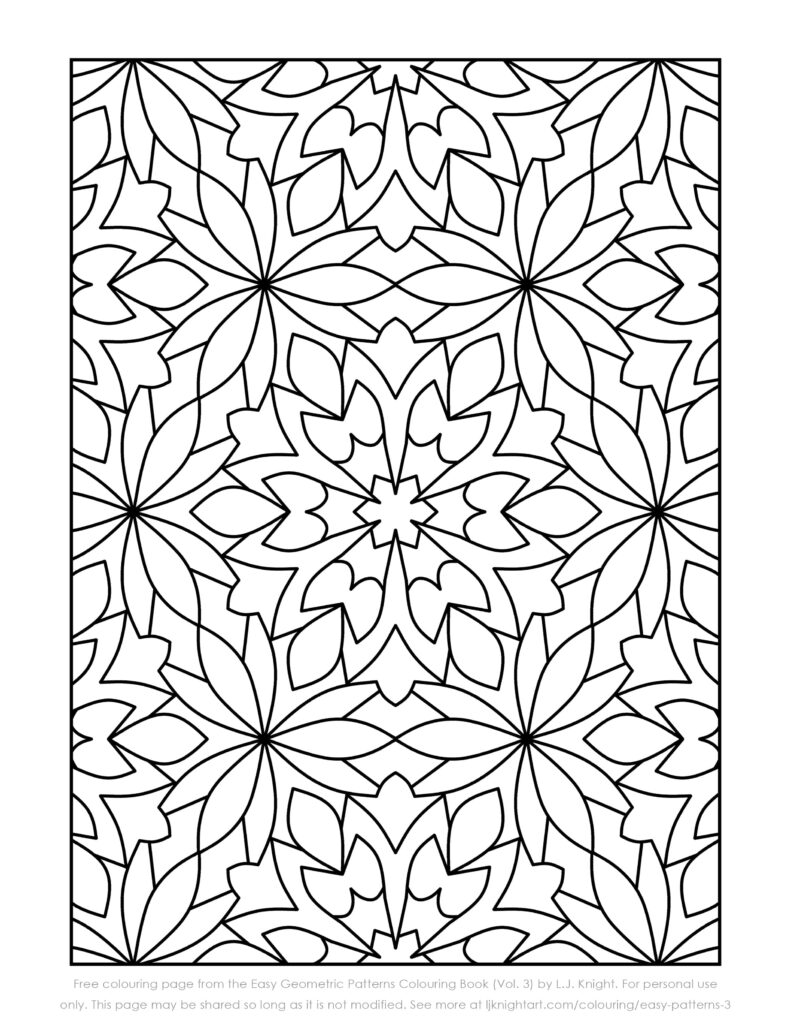 Intricate Geometric Floral Wallpaper: Soothing Decorative Background
