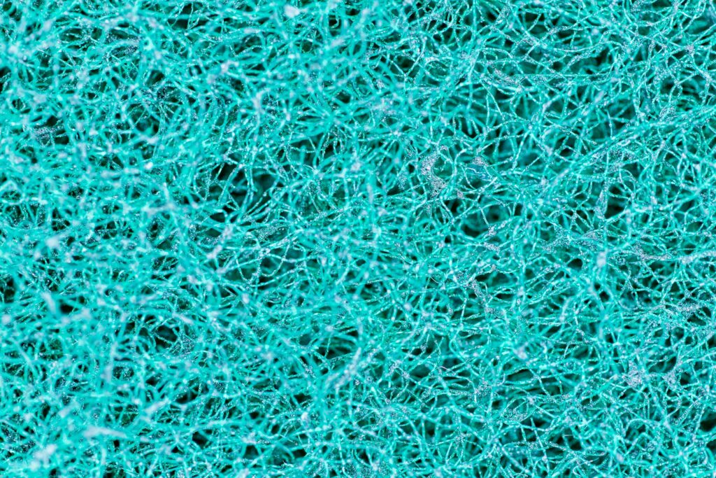 Intricate Blue Wire Mesh Wallpaper - Ethereal Glowing Background