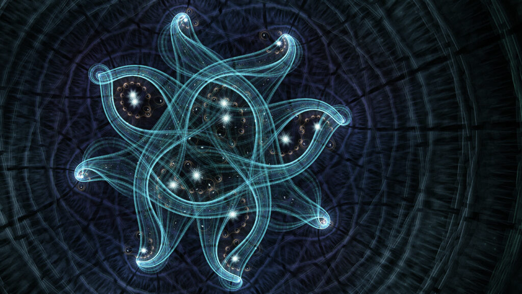 Mesmerizing 4800x2700 Futuristic Glowing Pattern Wallpaper