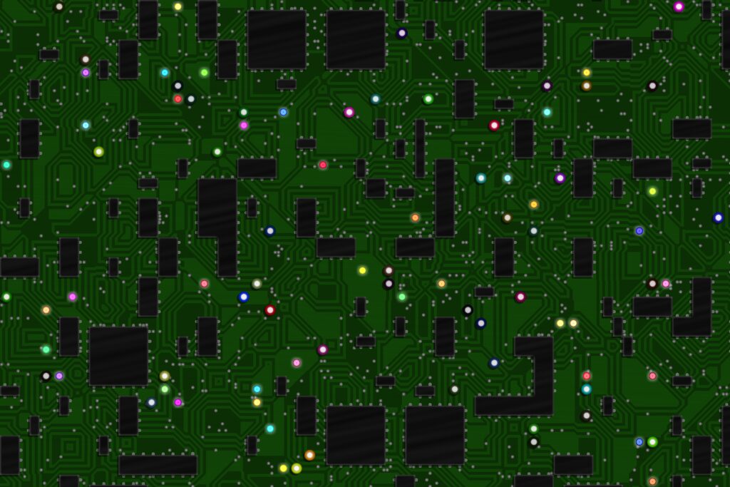 Futuristic Green Circuit Board Wallpaper - 6000x4000 High-Tech Design
