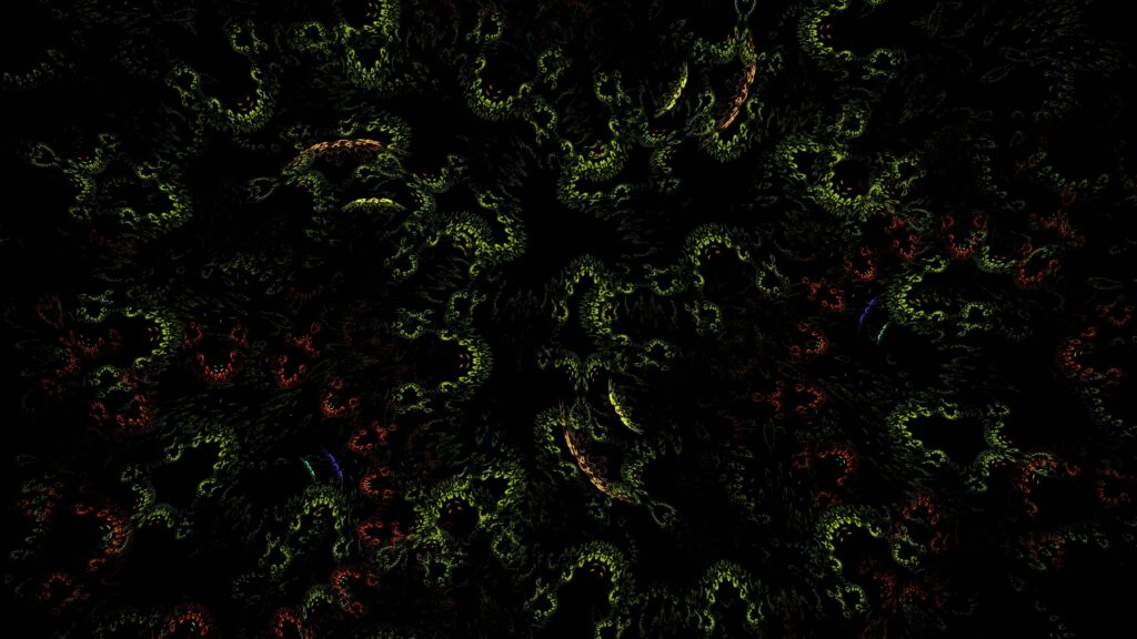 Intricate Green Fractal Wallpaper - 3840x2160 HD Abstract Background
