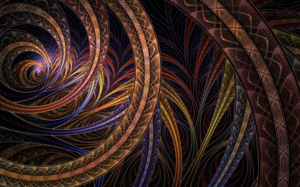 Intricate Interwoven Circular Patterns Wallpaper - 1920x1200 Background