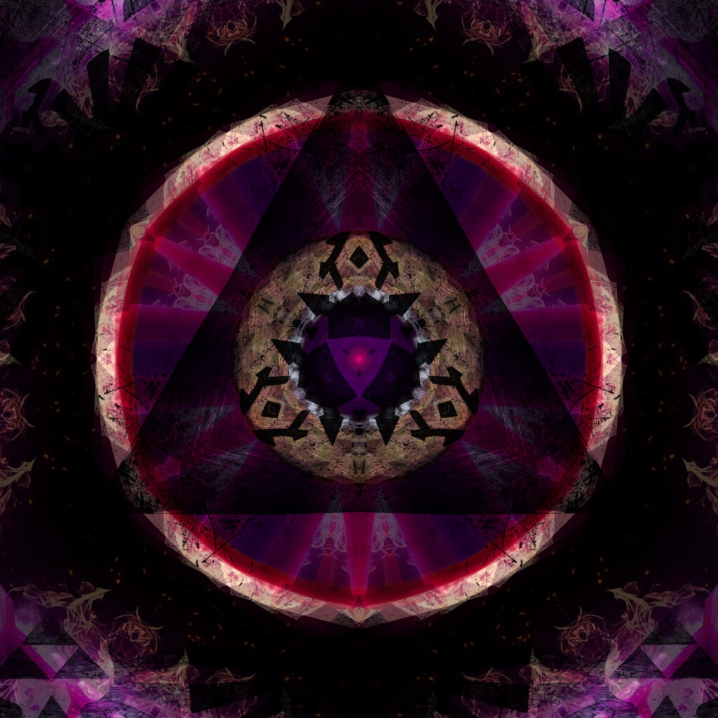 Vibrant 3456x3456 Kaleidoscope Wallpaper with Geometric Design