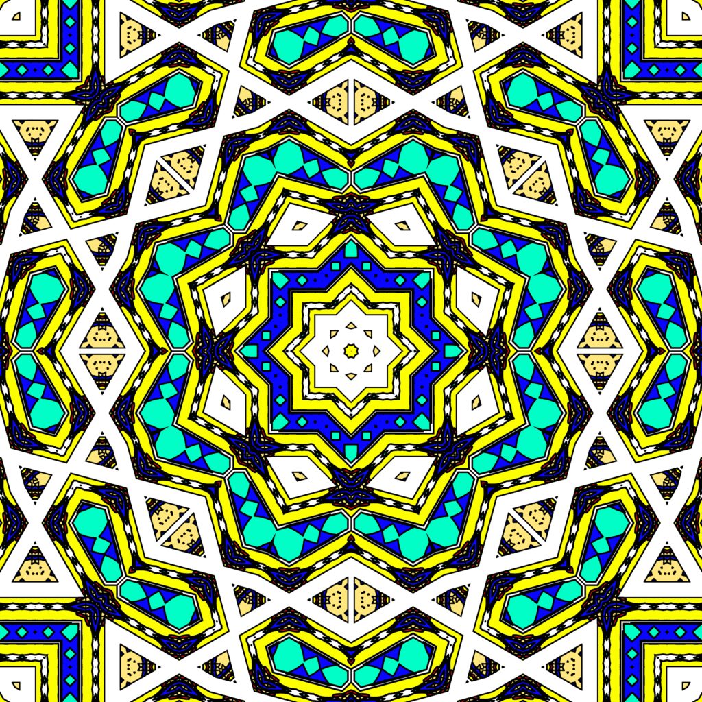 Vibrant Kaleidoscopic Wallpaper - Striking Abstract Background