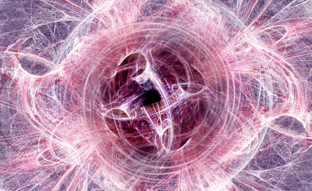 Radiant Abstract Wreath Wallpaper - Luminous Intertwining Lines