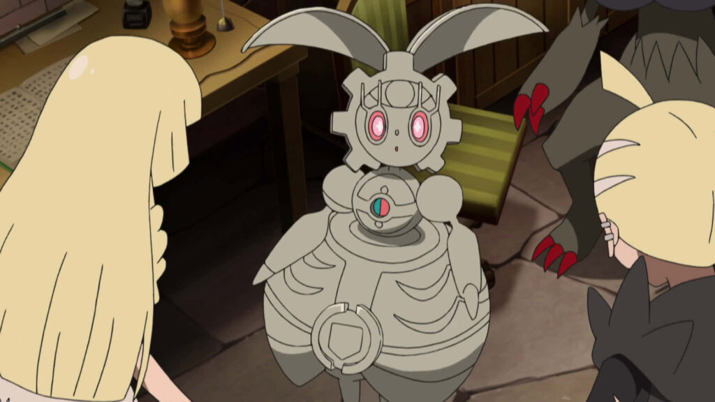Charming Magearna Wallpaper: Intricate Design in Pokémon Scarlet & Violet