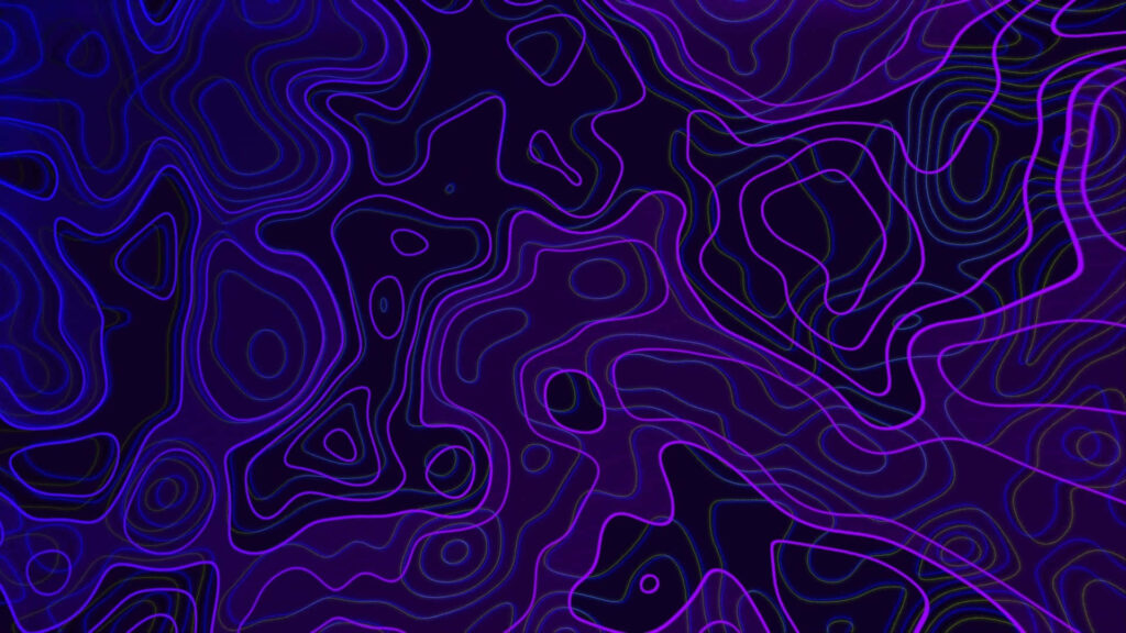 Intricate Mauve Wallpaper: Topographic Contours & Fluid Purple Patterns