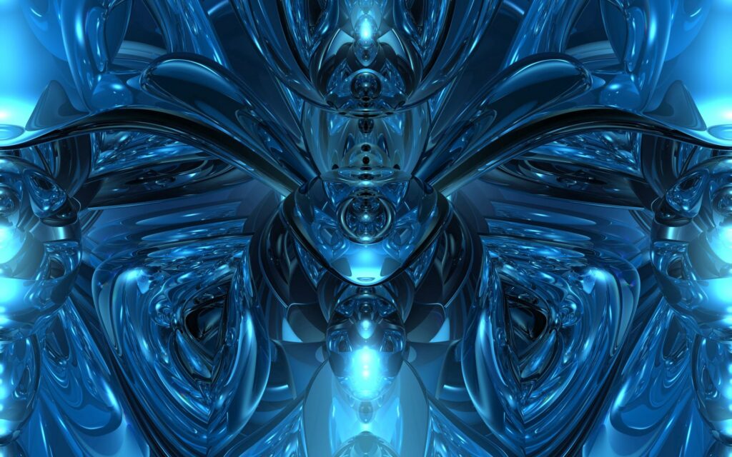 Futuristic Abstract Wallpaper: Metallic & Neon Dynamic Background