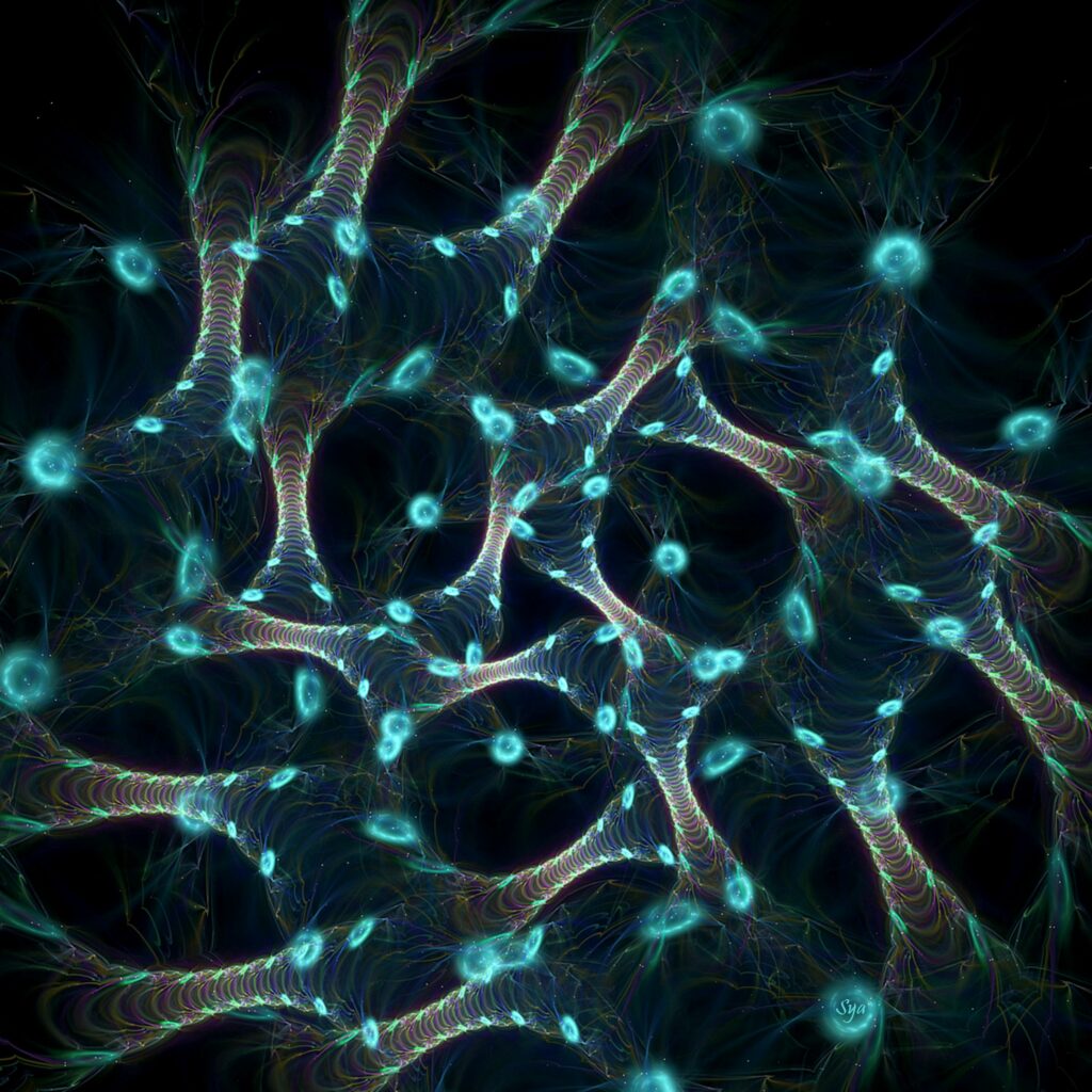 Intricate Neural Network Wallpaper - Vibrant Abstract Background