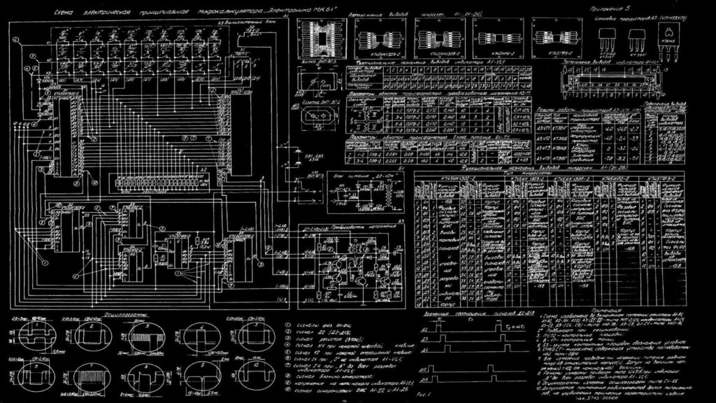 Intricate PCB Blueprint Wallpaper for Tech-Themed Backgrounds