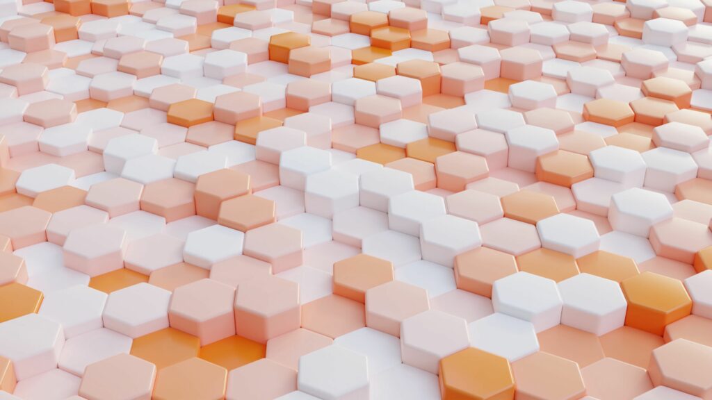 Pastel 3D Hexagon Wallpaper: Textured Background in Soft Shades