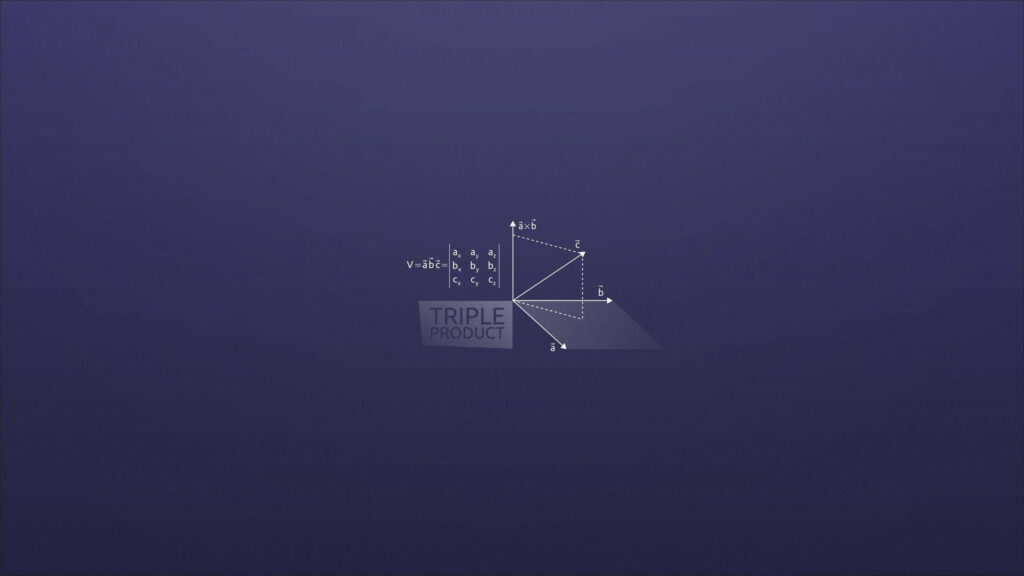 Minimalistic Physics Wallpaper: Intricate Vector Triple Product Design