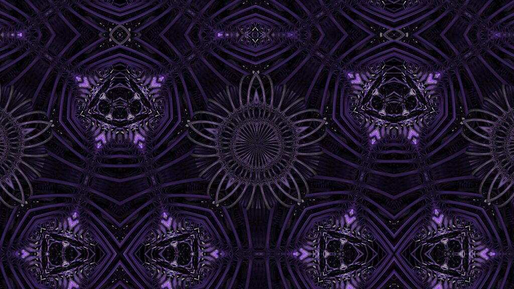 Intricate Purple Floral Abstract Wallpaper | 3840x2160 Background