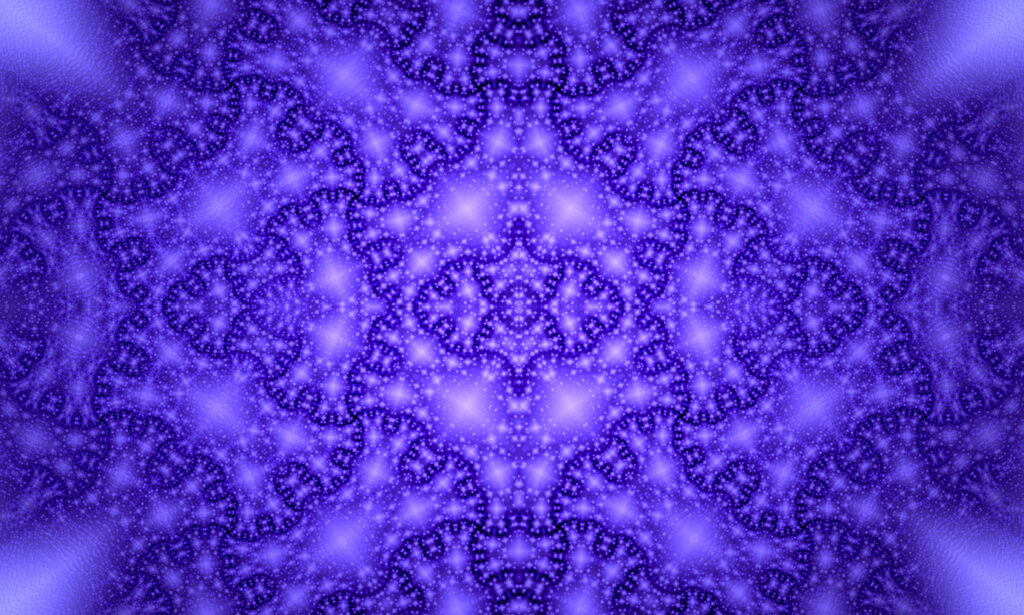 Mesmerizing Purple Fractal Wallpaper: Abstract Depth & Complexity